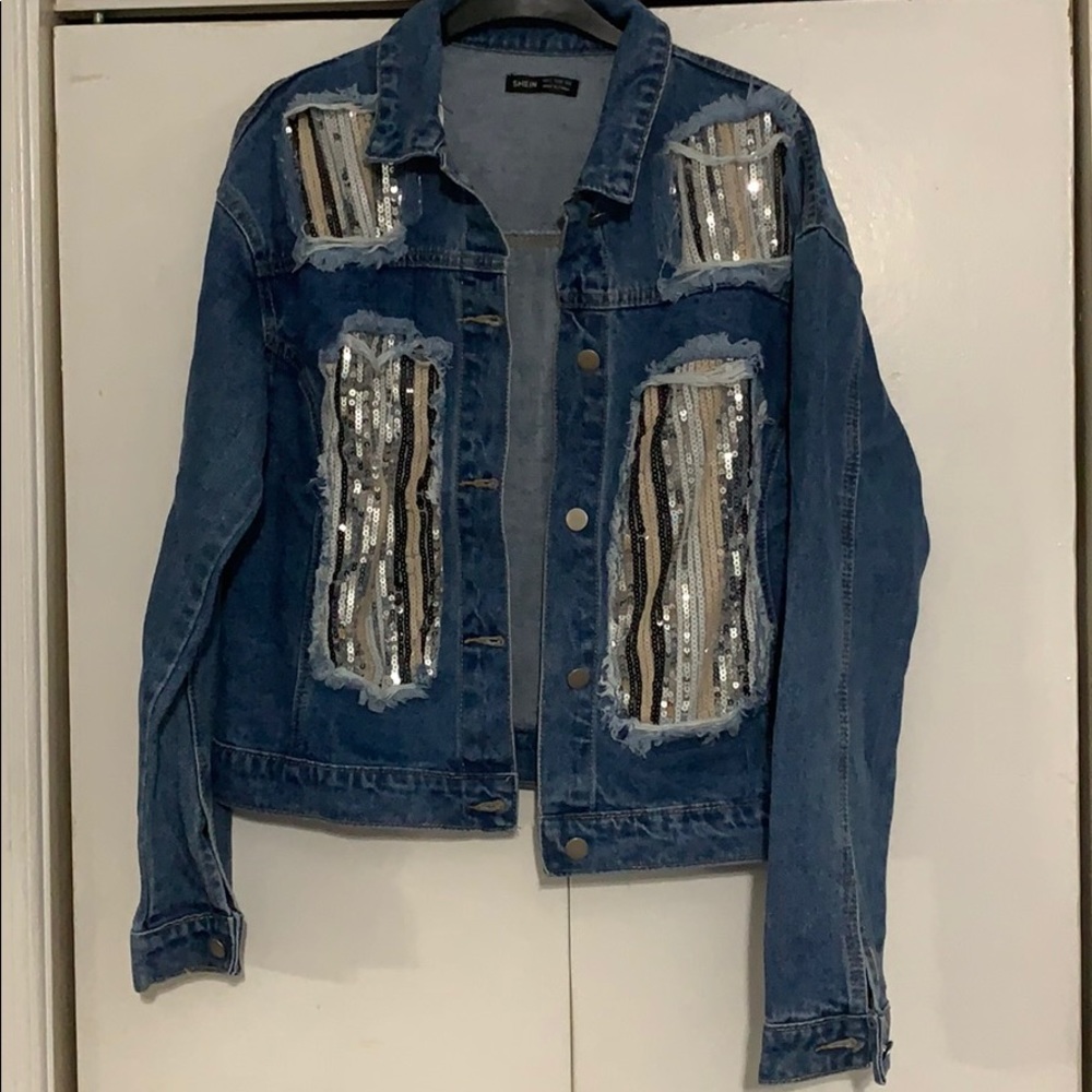 Sequin Jean Jacket